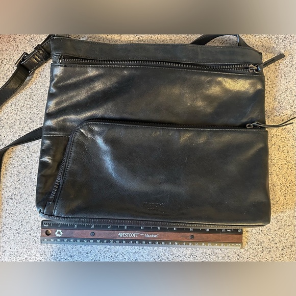 Margot All Black Leather Purse, Handbag - Picture 8 of 12